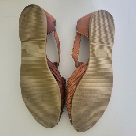 Ellemenno Womens Sandals Size 8 Brown Leather - Picture 7 of 7